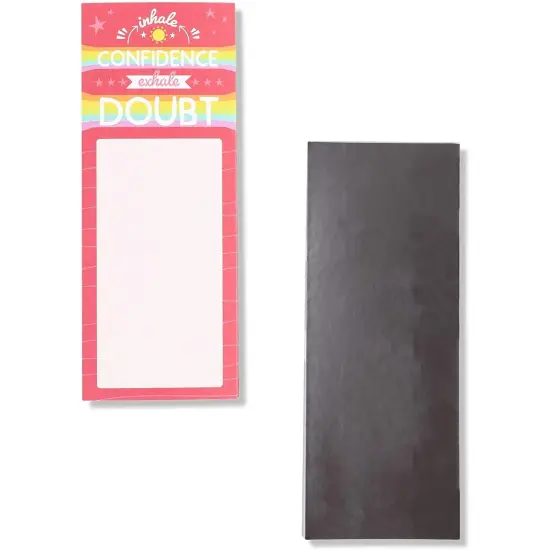 Paper Junkie 6 Refrigerator Magnetic to-Do Notepad with 6 Inspirational Magnets (12 Pieces) Multicolor {6}