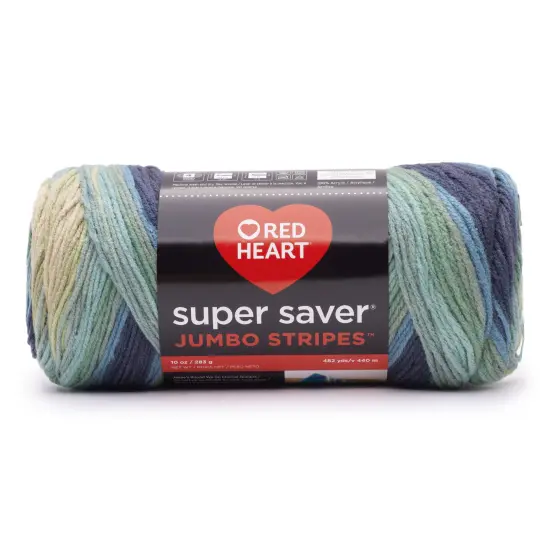 Red Heart Super Saver Yarn 12 Pack-Sutherland Stripe {2}