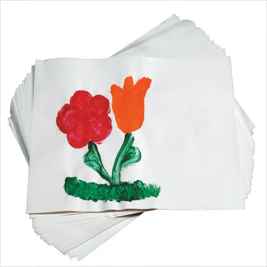 School Smart Finger Paint Paper, 60 lb, 16 x 22 Inches, White, 500 Sheets {1}