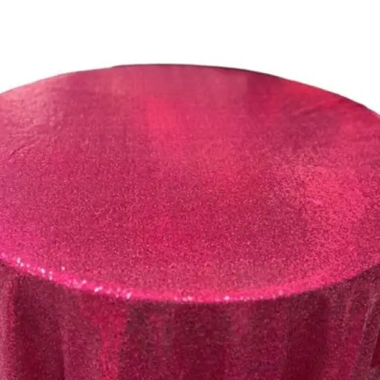 1 Yard Glitz Sequin Tablecloth 90 Inch Round Durable Polyester for Parties and Weddings Gold {5}