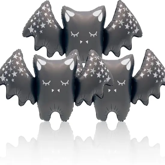 Black Bat Balloons Man Halloween {1}