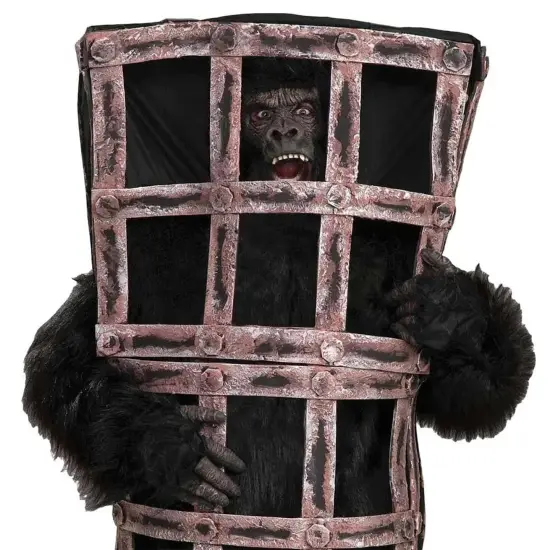 Gorilla Ape In Cage Costume Adult {3}