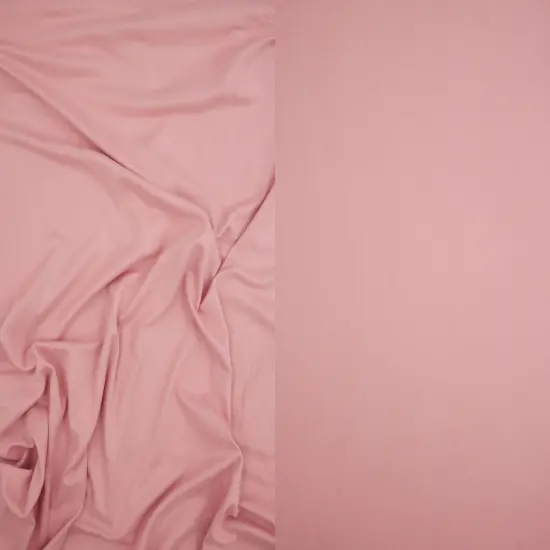 1 Yard DTY Brushed Solid Fabric Soft Stretch Smooth Texture 58/60" Wide Pink Pale {1}