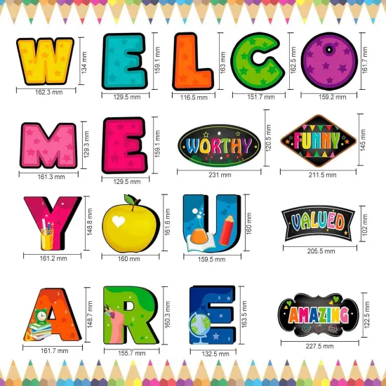 34pcs Chalkboard Affirmation Station Bulletin Board Set {2}