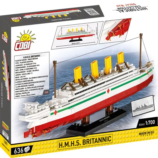 COBI Historical Collection H.M.H.S. Britannic Building Set, 636 Pieces {5}