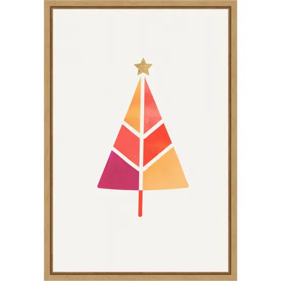 Little Christmas Tree by KubistikaFramed Canvas Wall Art {1}