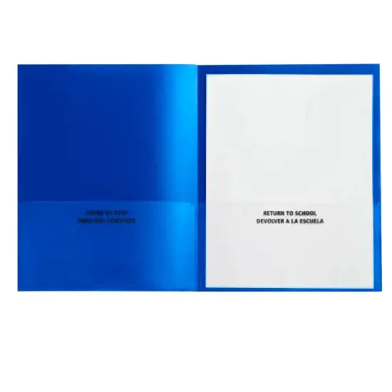 School Smart Take Home Folder, Blue, Set of 24 {4}
