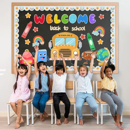 44 Pcs Welcome Back to School Bulletin Board Set {4}