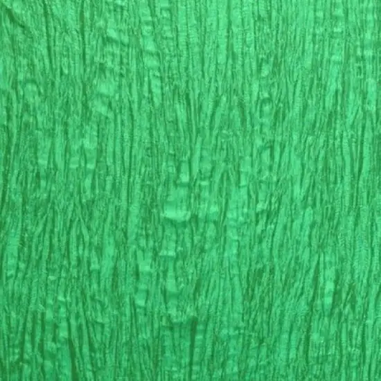 1 Yard Crease Crushed Taffeta Fabric 54 Inches Wide Accordion Texture for Event Decor Kelly Green {1}