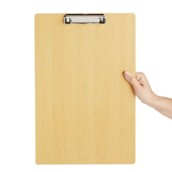 2-Pack Extra Large Legal Size Clipboards 11.5 x 17.4 inches with Low Profile Clip, Horizontal Wooden Lap Boards, Vertical Wood Clip Board for Drawing, Sketching, Art Classroom Office Supplies Brown {7}