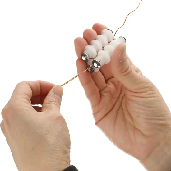 The Beadsmith Wire Straightener &ndash; Wire Elements &ndash; 1.75&rdquo; x 1.5&rdquo; with Three 1.2&rdquo; Nylon Rollers &ndash; Straighten Wire, Remove Bends, Kinks and Prepare for Wire Wrapping and Jewelry Making {4}