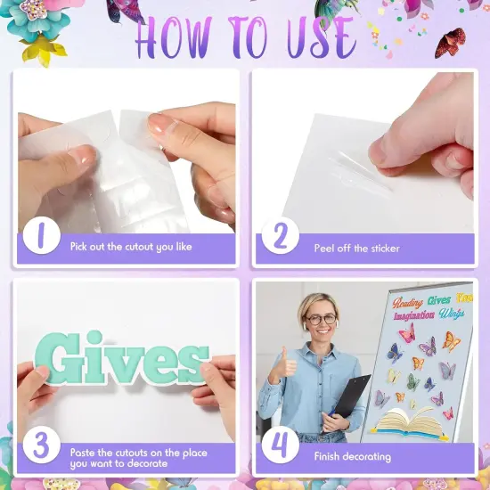 Butterfly Bulletin Board Decorations Set {4}