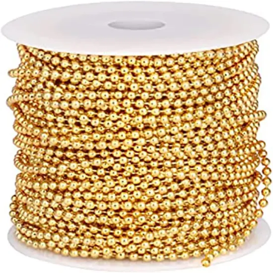 Ball Chain Solid Brass 50' Spool {1}