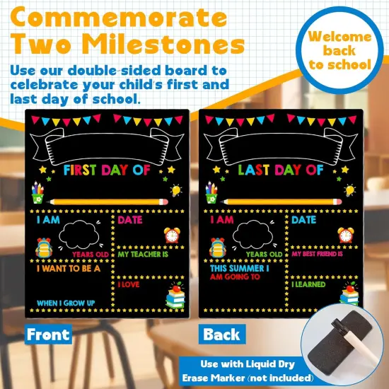 14 x 11 in First Day of School Chalkboard {2}