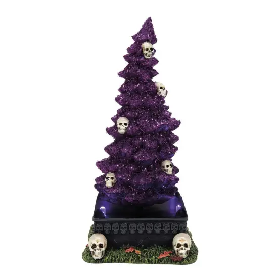 Department 56 Department 56 Village Halloween Animated Accessories Haunted Skull Tree #6011468 Purple {3}