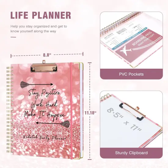 Pink Teacher Planners - 8.5 x 11 (Spiral Bound) {2}