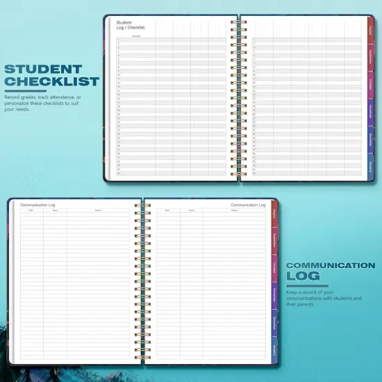 Hardcover Teacher Planner 2025-2026 - 8.5"x11" (Mount Wild) {3}