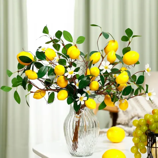 4 Sets Artificial Lemon Decor {2}
