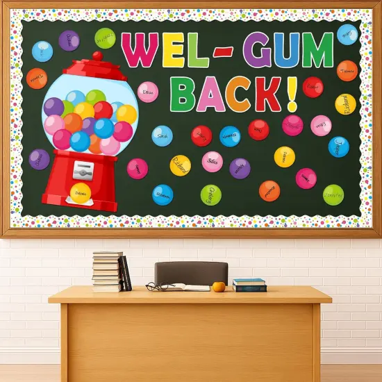 Back to School Bulletin Board Decorations - Gumball {1}