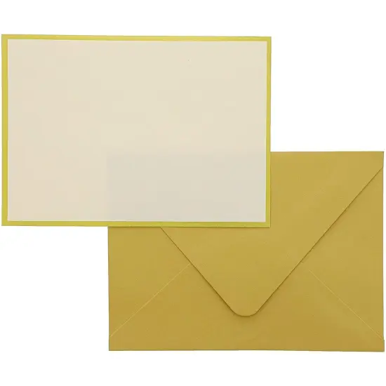 48 Pack Blank Invitation Cards and Envelopes for Thank You Note, Gold Foil Border, 4 x 6 Inch {3}