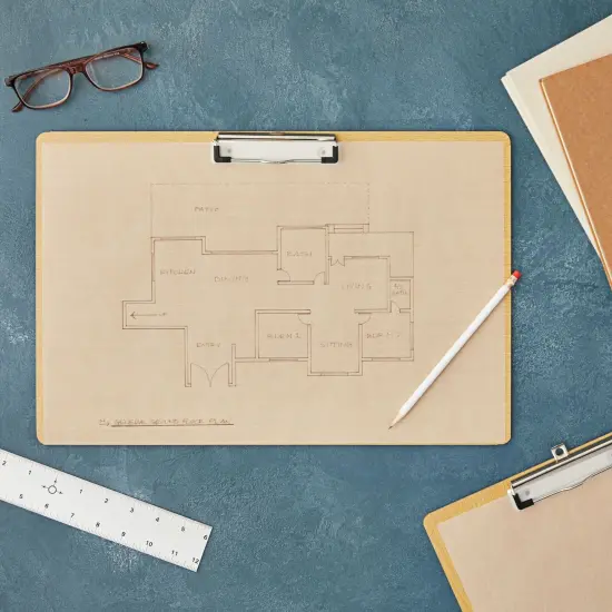 2-Pack Extra Large Legal Size Clipboards 11.5 x 17.4 inches with Low Profile Clip, Horizontal Wooden Lap Boards, Vertical Wood Clip Board for Drawing, Sketching, Art Classroom Office Supplies Brown {3}