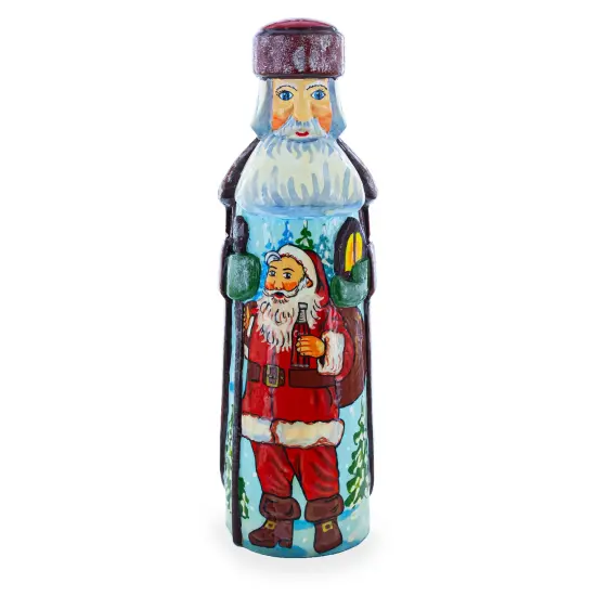 Hand Carved Wooden Santa 7.25 Inches {1}