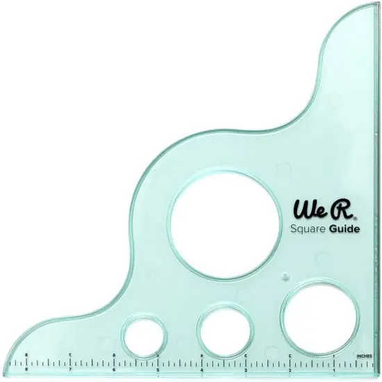 We R Memory Keepers 660073 Ruler Square Guide, Green by American Crafts {3}