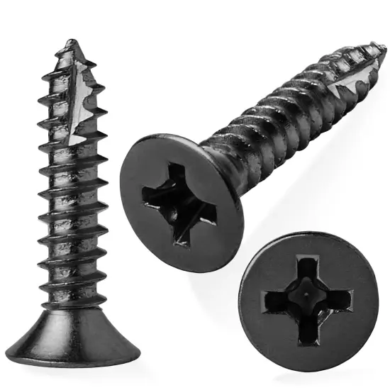 Cauldham Wood Screws #9 x 1 Inch for Door Hinges - 25 pack {5}