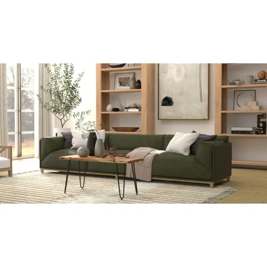 Contemporary Home Living Wooden Rectangular Coffee Table - 40" - Black Brown {6}