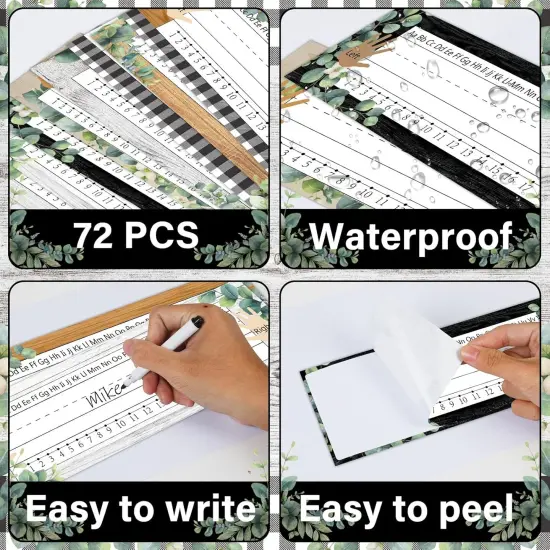 72 Pcs Farmland Name Plates for Classroom Desks {3}