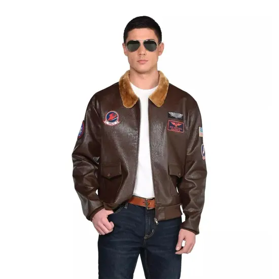 Top Gun: Maverick Bomber Jacket Costume Adult Mens {2}