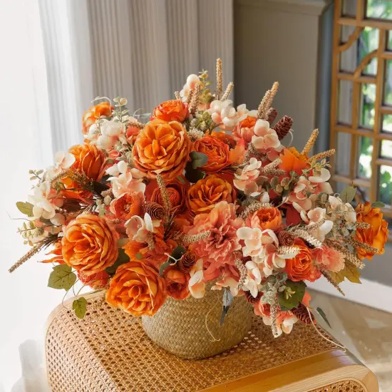 2Pcs Artificial Fall Flowers {2}
