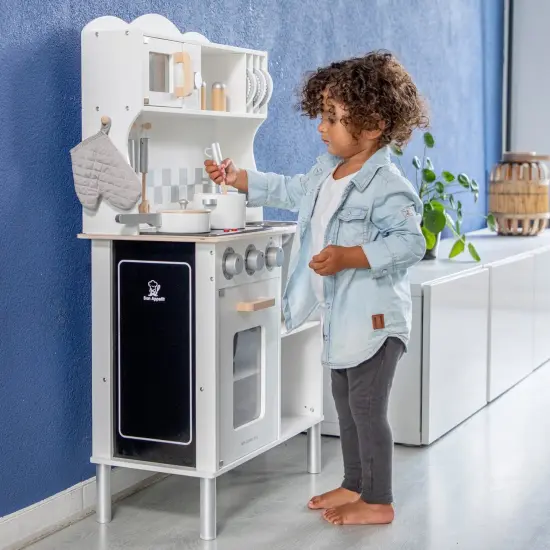 New Classic Toys Kitchenette Modern Electric Cooking, White {4}