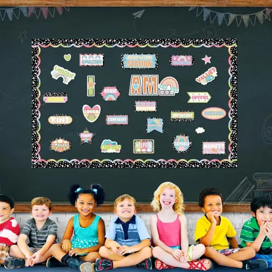 39Pcs Composition Affirmation Station Bulletin Board Set {4}