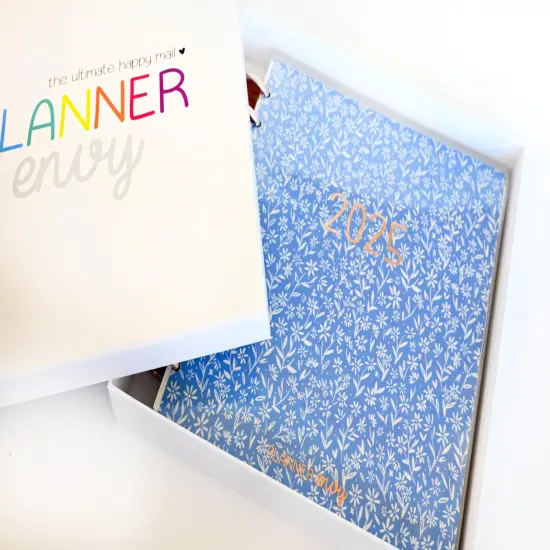 2025 Planner - Mini Horizontal Layout, Disc Bound - "Amalfi Floral" (#1006) {3}