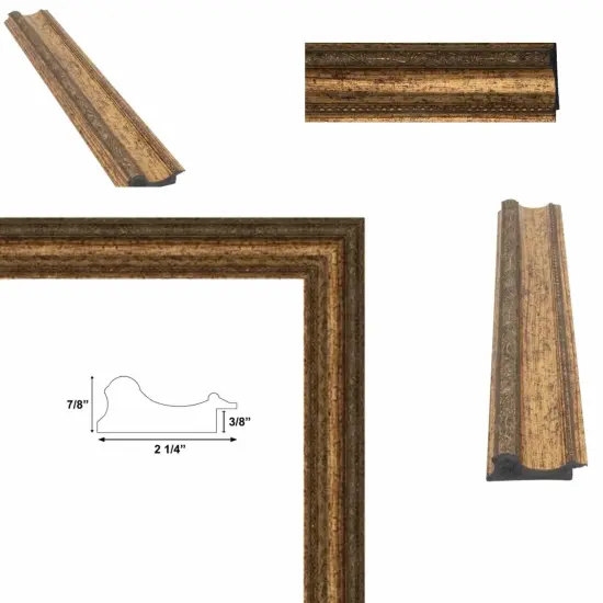 Wide Antique Gold Victorian Picture Frame 40x60 frame {2}