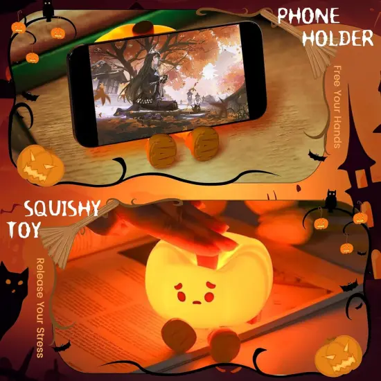 Sad Pumpkin Night Light {5}
