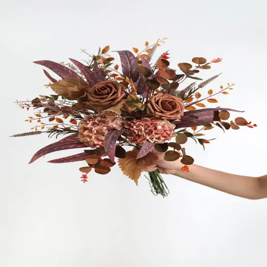 48pcs with 8 Kinds of Faux Fall Greenery {2}