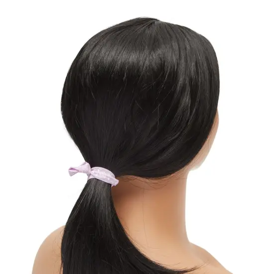 30-Pack Elastic Hair Tie Ribbons in 3 Colors, No Crease Knotted Elastics for Women, Nurse Appreciation Gift (Green, Purple, and Orange) Multicolor {4}