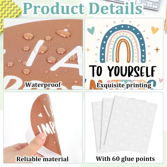 Boho Affirmation Station Bulletin Board Set {3}