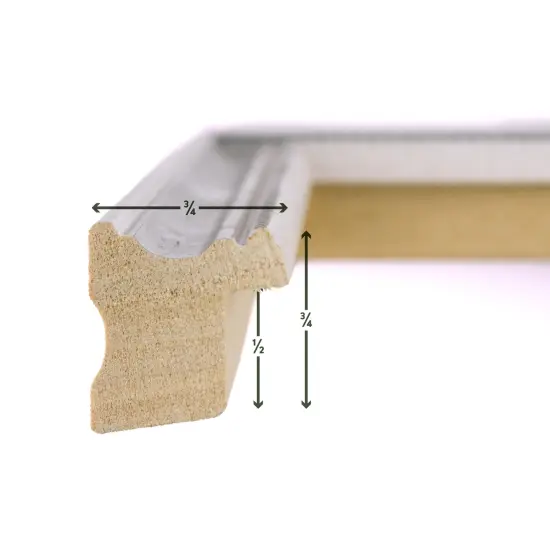 5x7 Picture Frame, Stratton 0.75 Inch Wood Moulding, Wall Display Frame for Art, Posters, or Photos by wallsthatspeak {3}