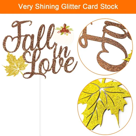 Autumn Bridal Shower Party Decorations, Fall in Love Banner Autumn Little Pumpkin {4}
