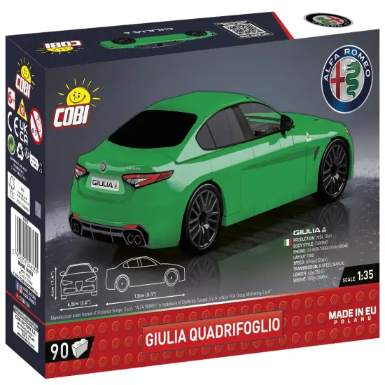 COBI Alfa Romeo Giulia Quadrifoglio Vehicle, Green {3}