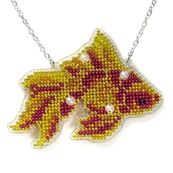 Set for embroidery with beads on a plastic base FLPL-096 {3}