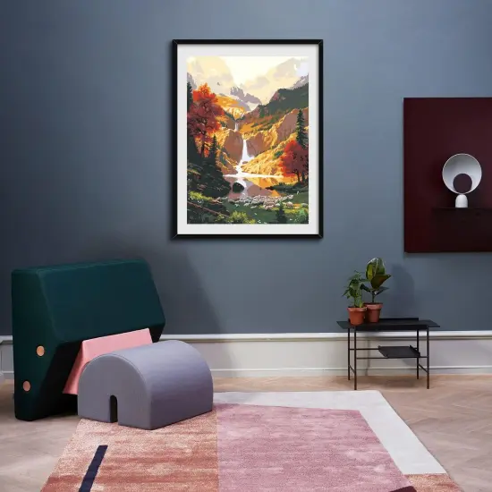 Paint by Number for Adults,Mountain Waterfall Paint by Numbers, Nature Scenery Paint by Number Kits,Suitable for Home Wall Decoration {2}