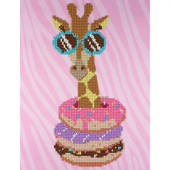 Camelot Dots Diamond Art Kit 8.7"X11.4"-Cool Giraffe {3}