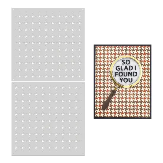 Hero Arts Case Closed Layering Stencils-Houndstooth {5}