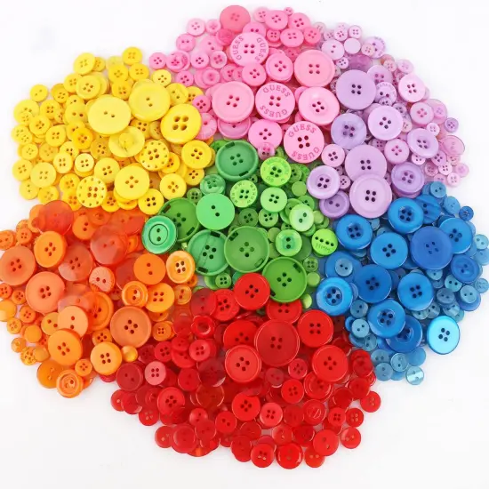 1000 Pcs Assorted Buttons for Crafts, Resin Buttons for Sewing {1}