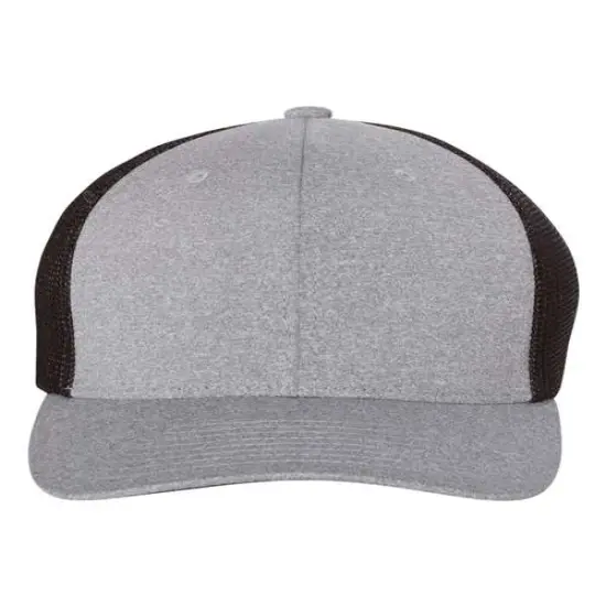 Flexfit&reg; Melange Trucker Cap D Heather Grey/Black {6}