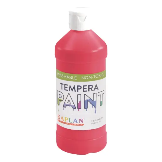 Kaplan Early Learning Company Kaplan Washable Tempera Paint - 16 oz - Set of 8 {4}